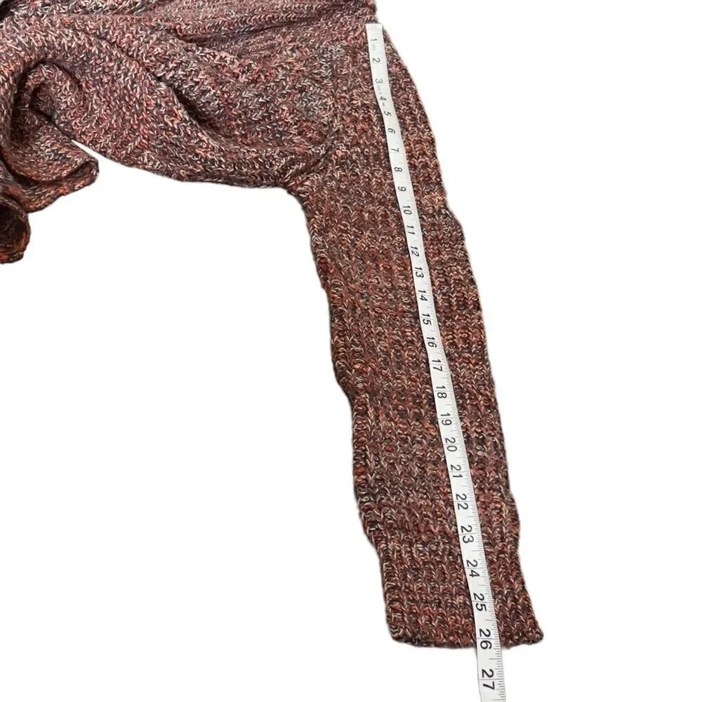 Creazioni Effici Knitted Rounded Front Hem Open Cardigan XLARGE